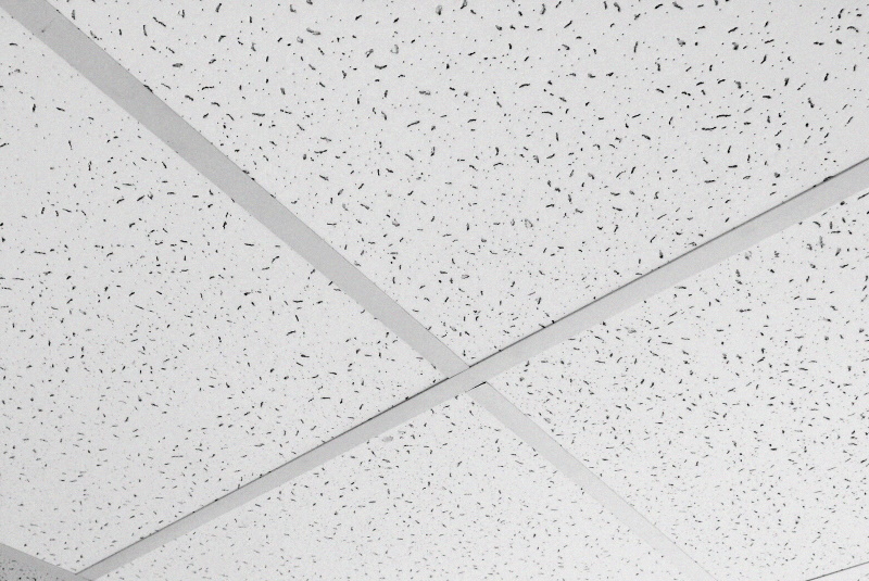 Как покрасить подвесные потолочные плитки?